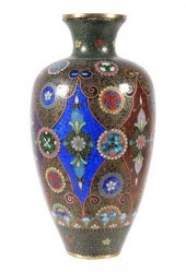VINTAGE JAPANESE CLOISONNE VAS