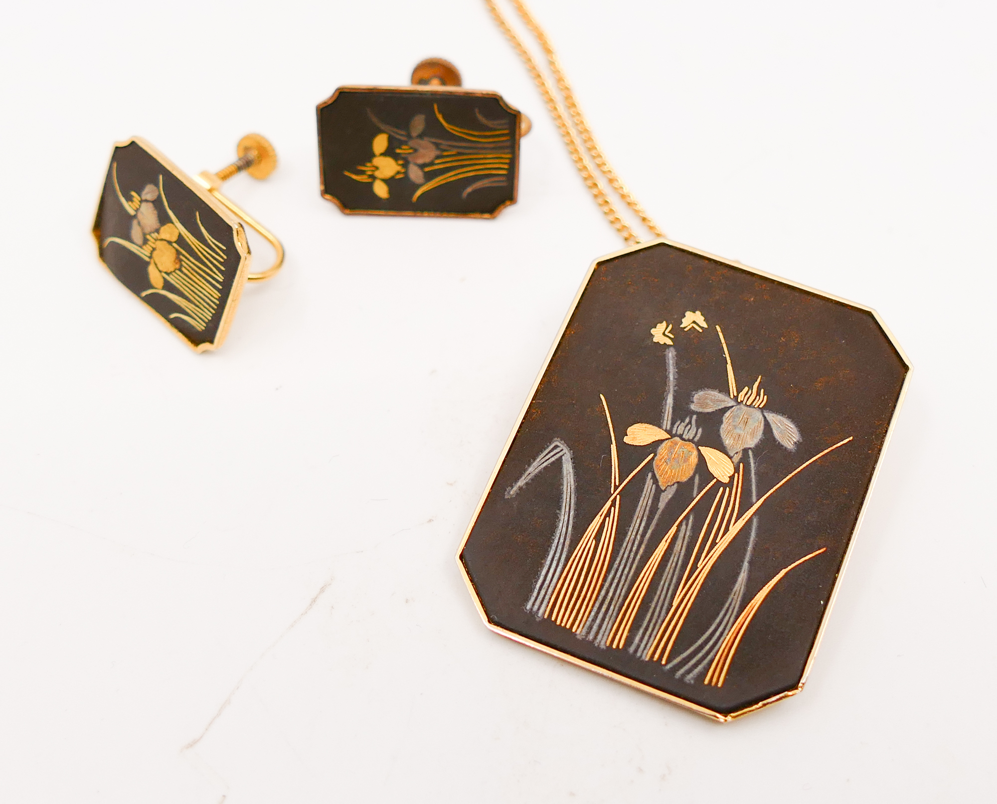 Vintage Japanese Damascene