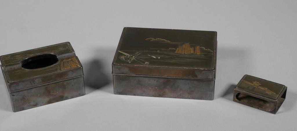 VINTAGE JAPANESE SILVER & LACQUER