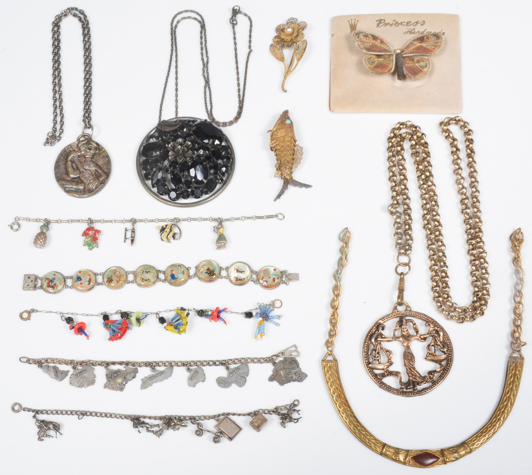 Vintage jewelry grouping to include