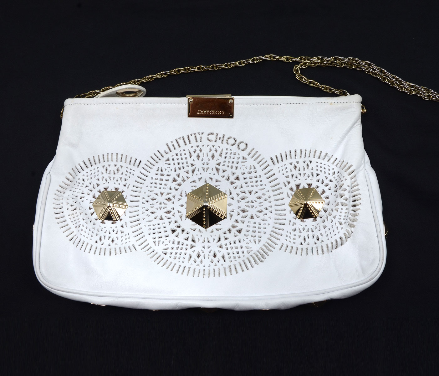 VINTAGE JIMMY CHOO? WHITE LEATHER
