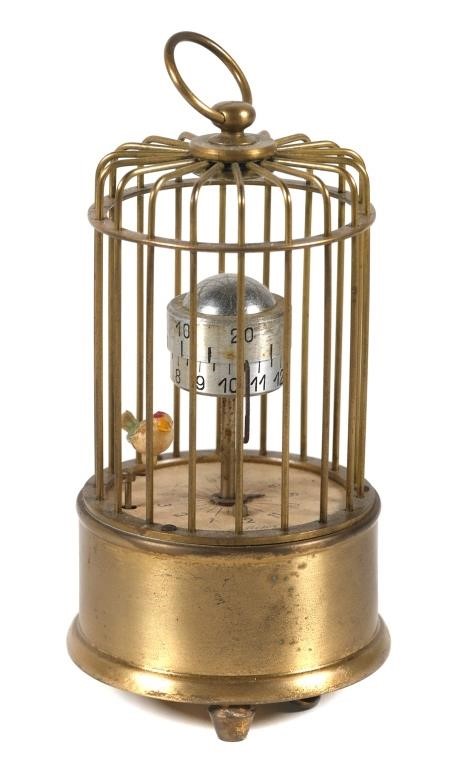 VINTAGE KAISER MECHANICAL BIRD CAGE