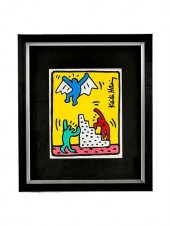 VINTAGE KEITH HARING POPART MI