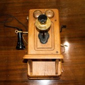 VINTAGE KELLOGG OAK CASED WALL