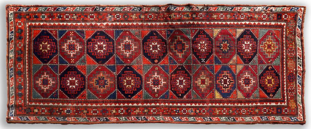 VINTAGE KHAZAK HAND KNOTTED WOOL