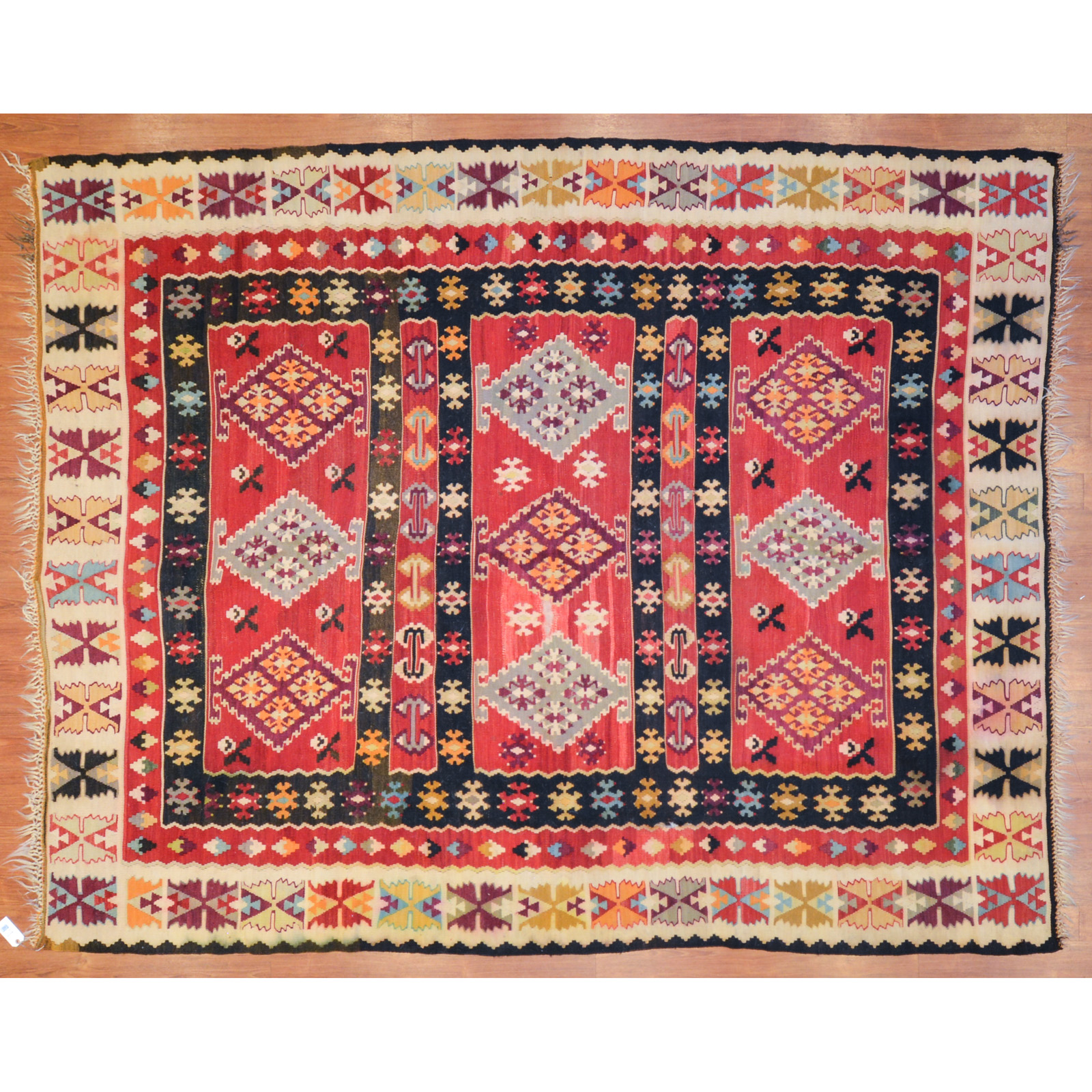 VINTAGE KILIM RUG, TURKEY, 7.5 X