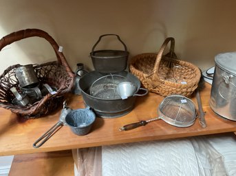 Vintage kitchen related items,