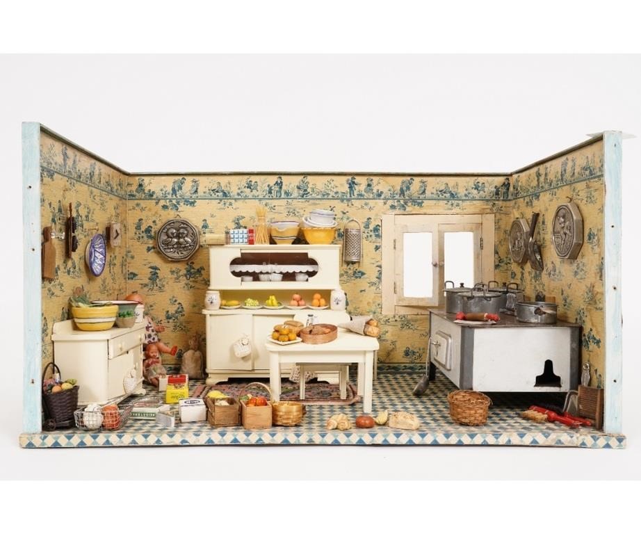 Vintage kitchen room box with its