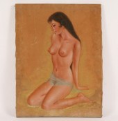 Vintage Kitsch exotic nude fem