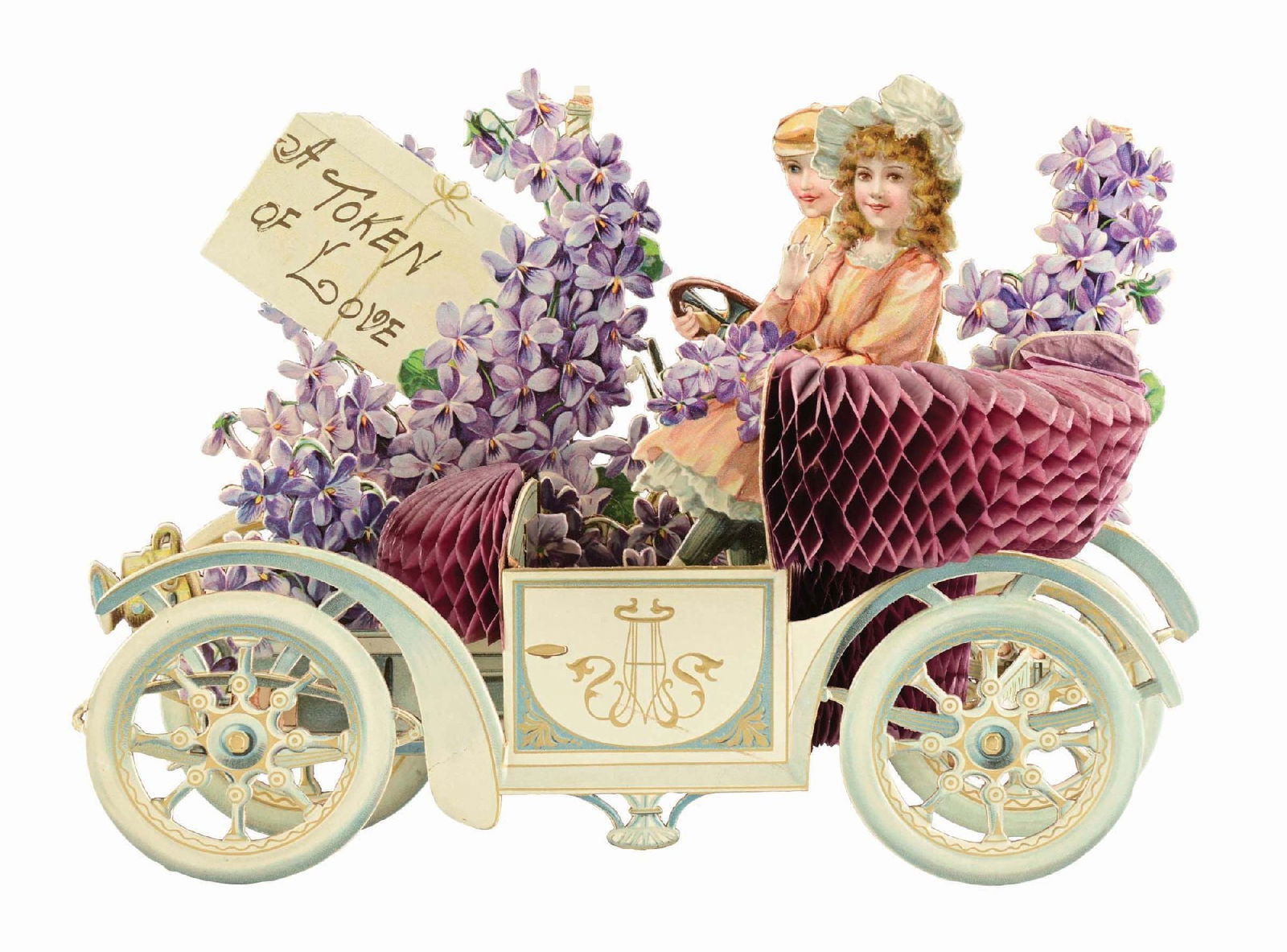 VINTAGE LARGE AUTOMOBILE POP UP