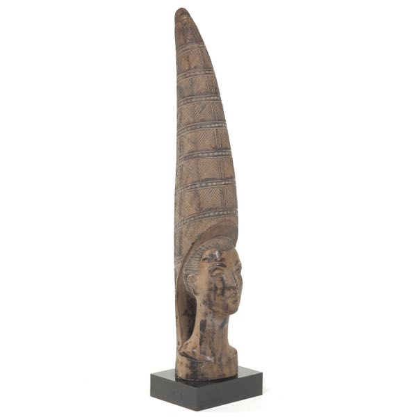 VINTAGE LARGE CERAMIC AFRICAN