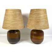 Vintage Large Pair of Brown Gl