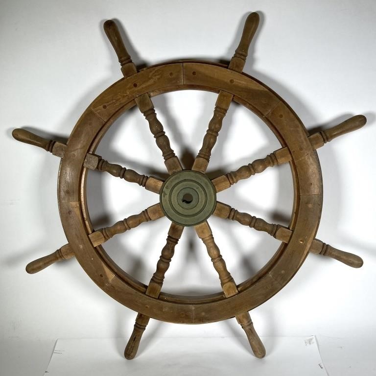 VINTAGE LARGE WOODEN SHIP