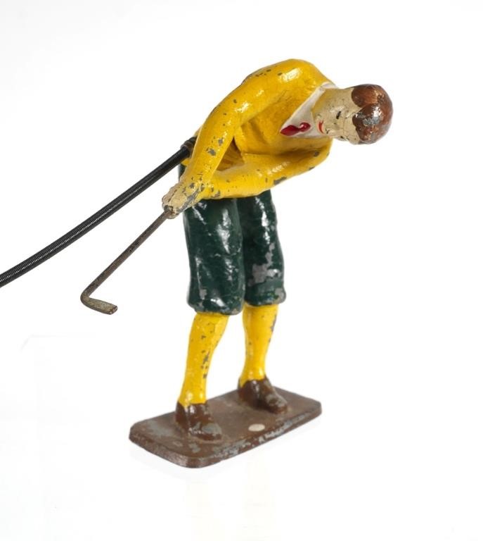 VINTAGE LEAD MECHANICAL GOLFER