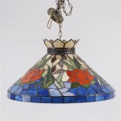 VINTAGE LEADED STAINED GLASS H