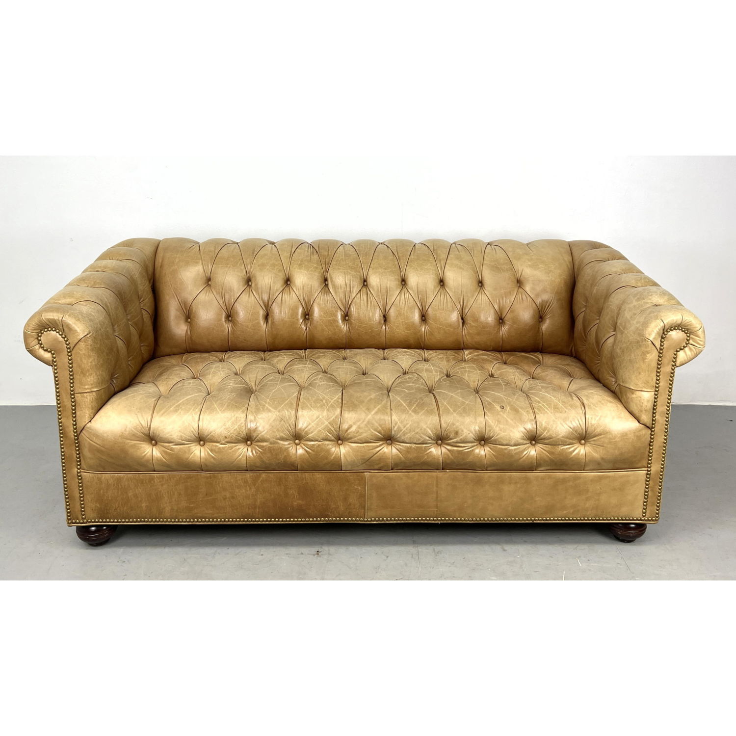 Vintage Leather Chesterfield Sofa