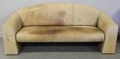 Vintage Leather Sofa.Labeled B