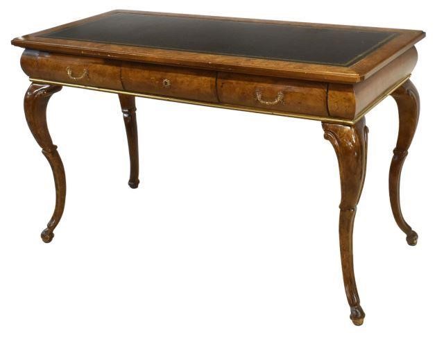 VINTAGE LEATHER-TOP BURLWOOD