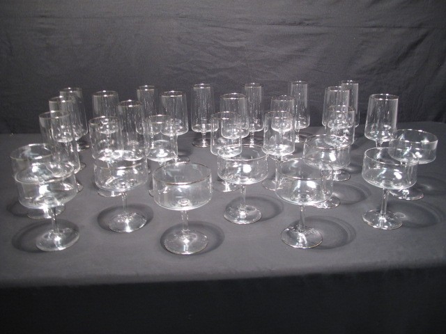 Vintage Lenox crystal stemware set.