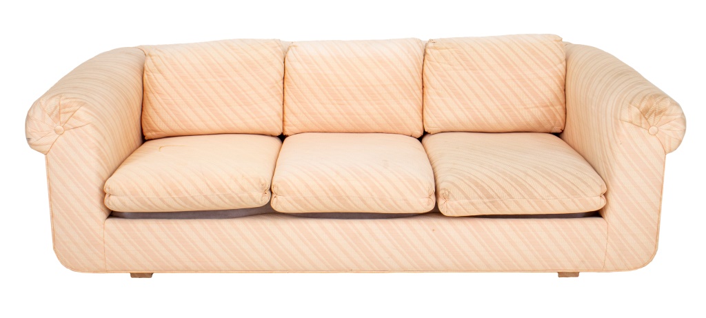 VINTAGE LIGHT PINK UPHOLSTERED 3