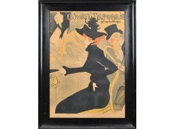Vintage lithographed poster after