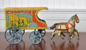 Vintage lithographed tin, hors