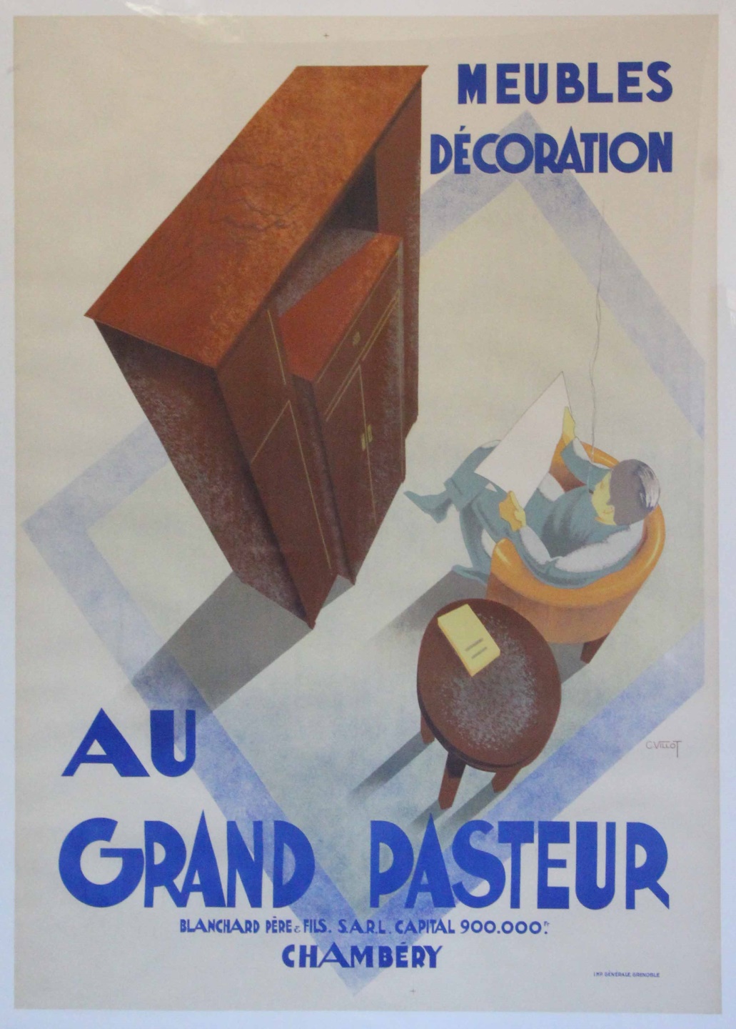 VINTAGE LITHOGRAPHIC POSTER