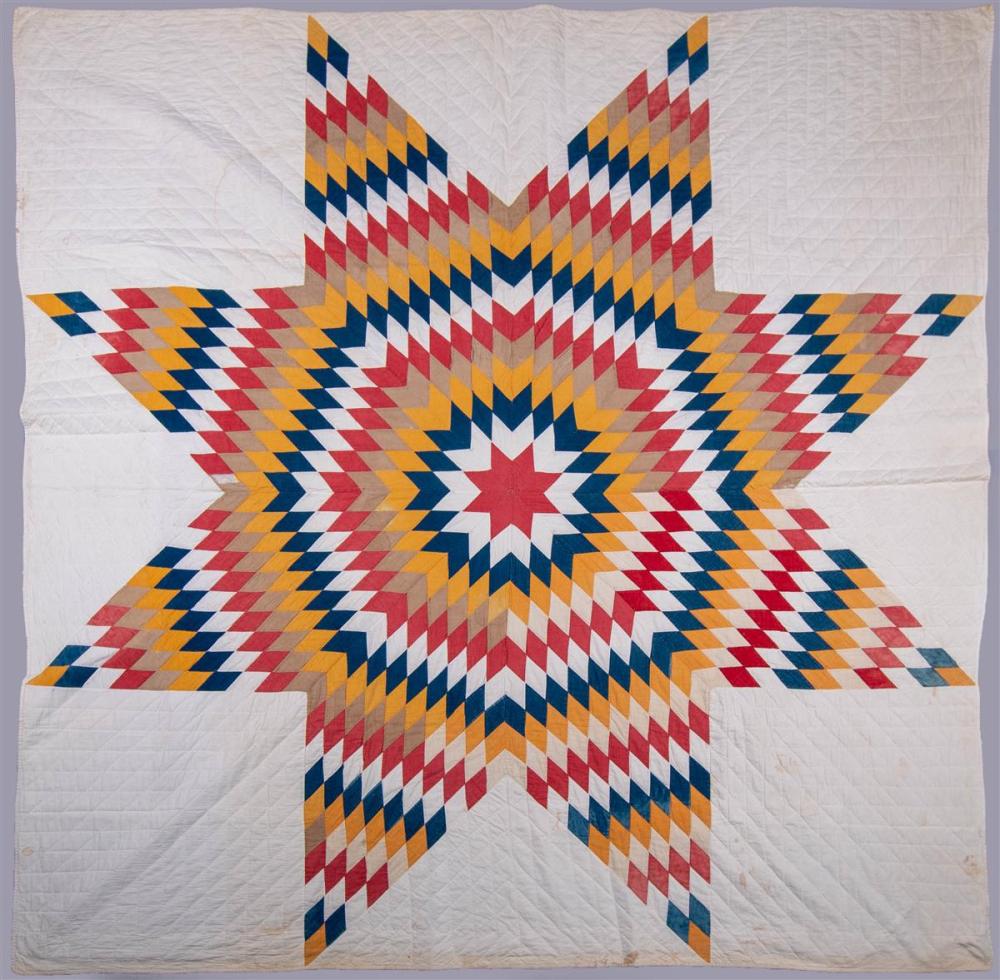 VINTAGE LONE STAR QUILT APPROX.