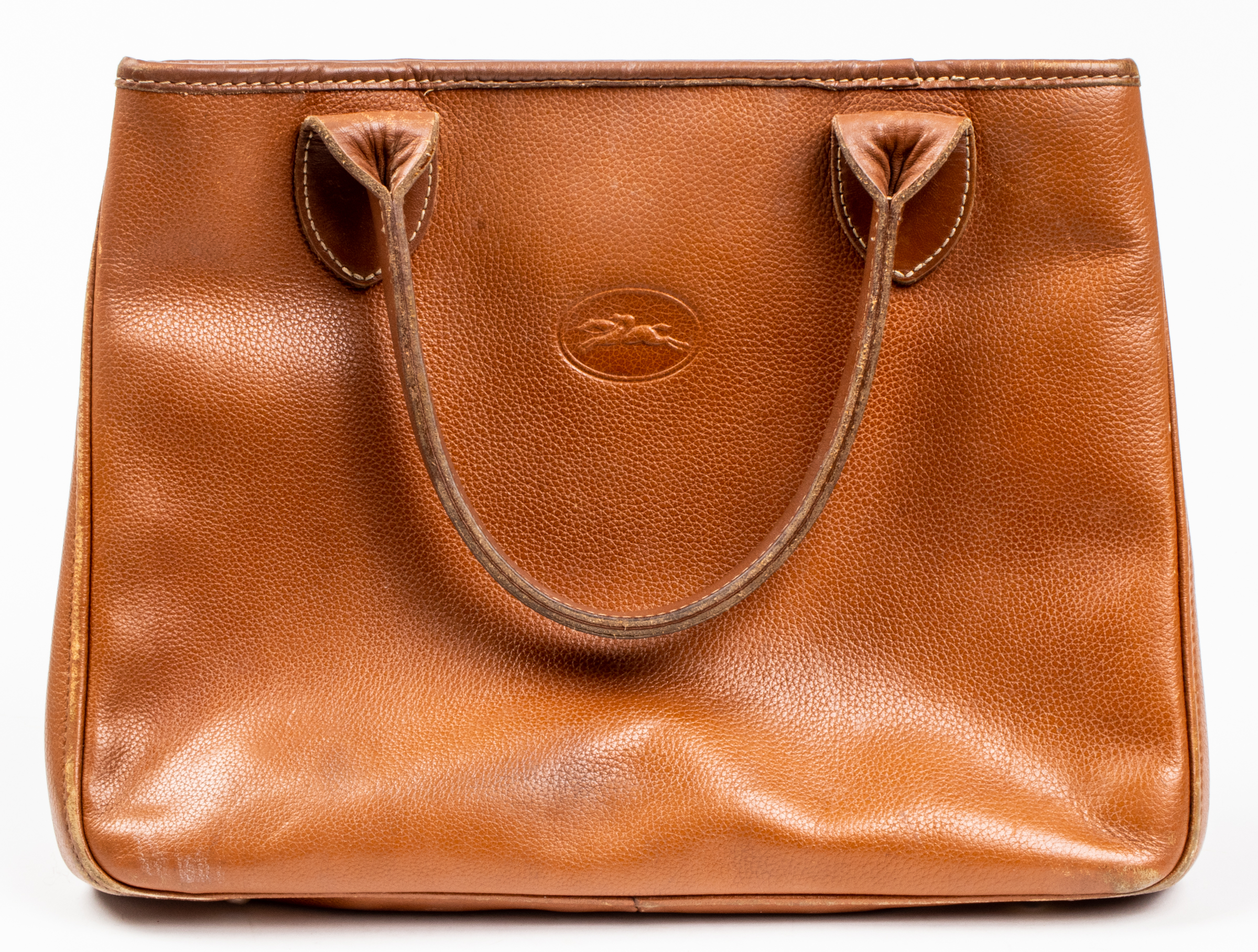 VINTAGE LONGCHAMP BROWN LEATHER