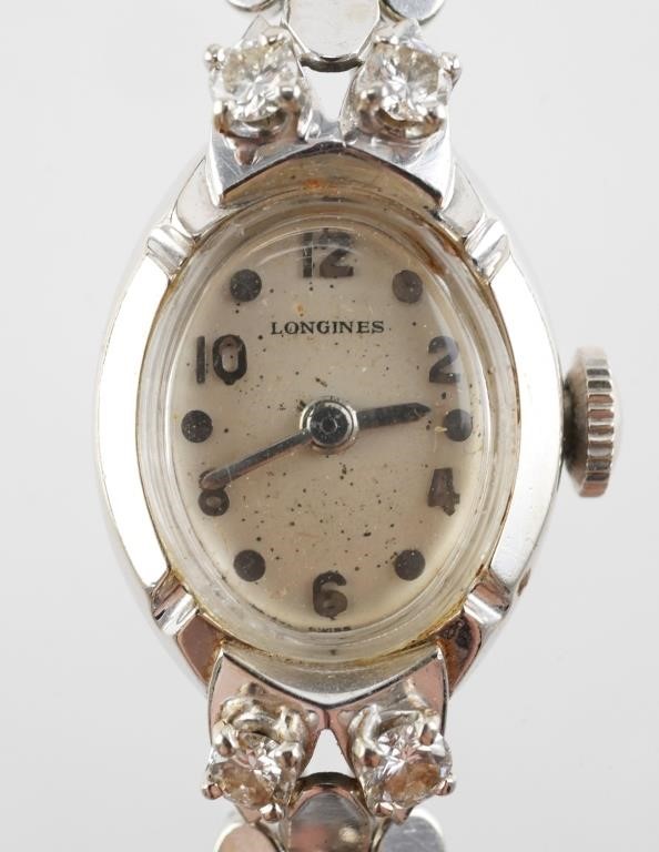 VINTAGE LONGINES 14K DIAMOND