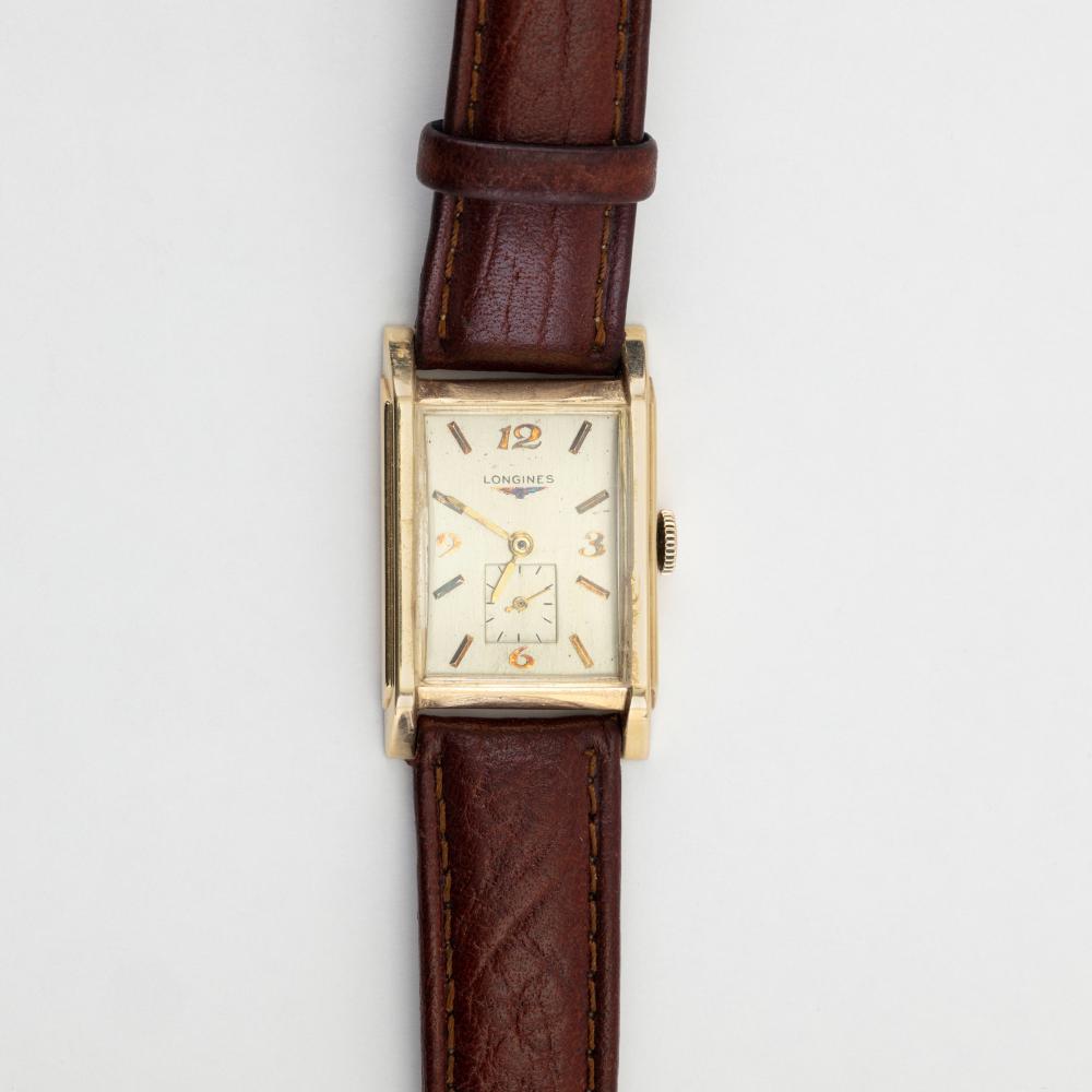 VINTAGE LONGINES 14KT GOLD TANK