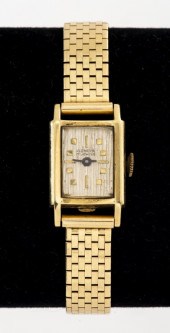 VINTAGE LONGINES GENEVA 14K GO
