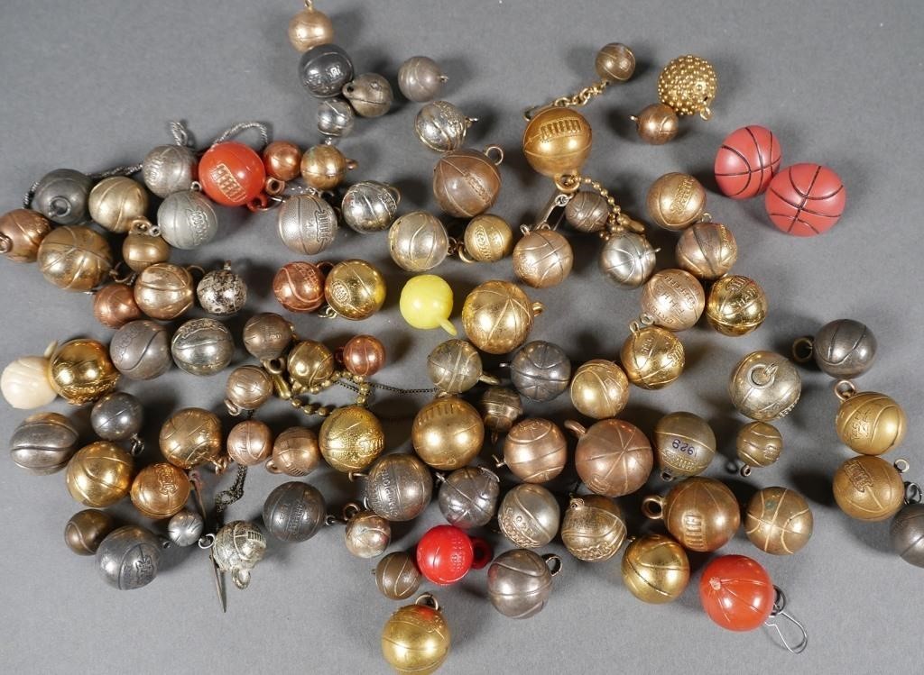 VINTAGE LOT OF BASKETBALL CHARMS