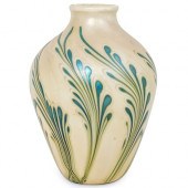 VINTAGE LOTTON ART GLASS VASED
