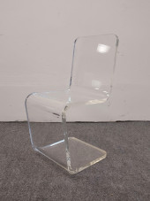 VINTAGE LUCITE CANTILEVER "Z"