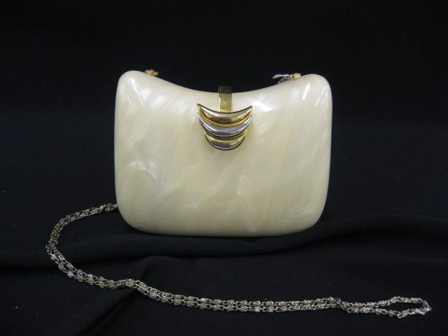 Vintage Lucite Purse pearlized