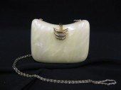Vintage Lucite Purse pearlized