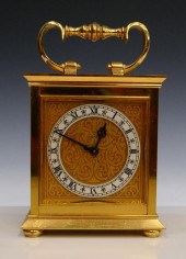 VINTAGE LUXOR GILT BRASS CASE