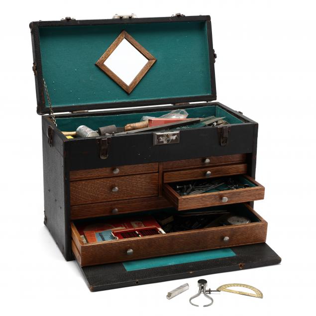 VINTAGE MACHINIST'S CHEST WITH