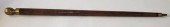 VINTAGE MAHOGANY AND BRASS WAL