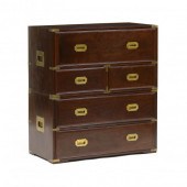 VINTAGE MAHOGANY CAMPAIGN STYL