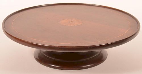 VINTAGE MAHOGANY INLAID LAZY
