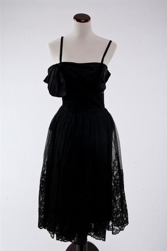 VINTAGE MAINBOCHER BLACK COCKTAIL