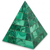 VINTAGE MALACHITE AND BRASS PY