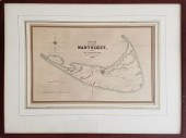 VINTAGE MAP OF NANTUCKET 1838