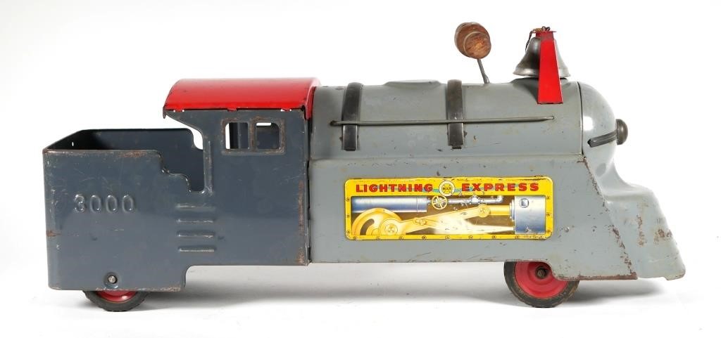 VINTAGE MARX RIDE ON TRAINLightning