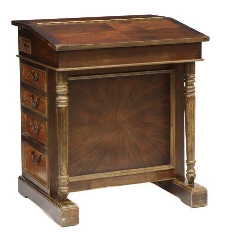 VINTAGE MATCHED VENEER DAVENPORT