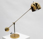 VINTAGE MCM BRASS EYEBALL DESK