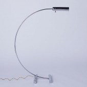 VINTAGE MCM CHROME ARC FLOOR L