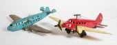 VINTAGE METAL AIRPLANESTwo vin